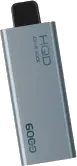 HQD Cuvie Slick 6000 Vape — Stainless Steel, Card-Style, 6000 Puffs image 1