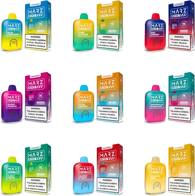 Marz Barz Disposable 7000 Puffs 12mL 50mg image 1