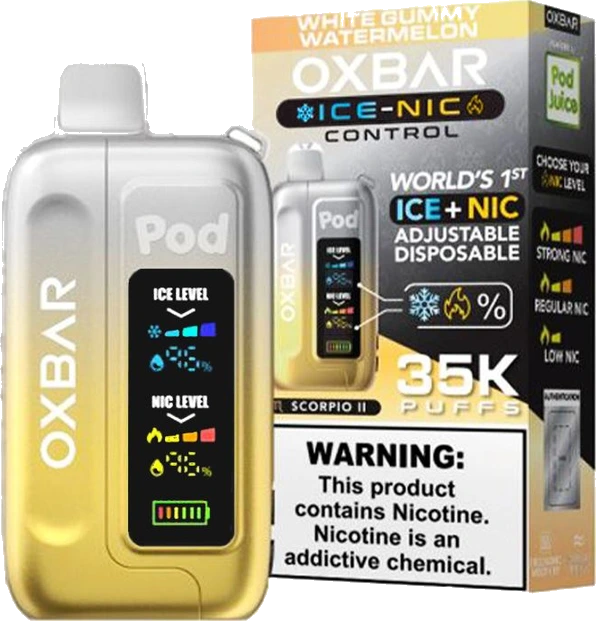 Ice-Nic Control 35000 Puffs Disposable E-Cig by Oxbar 50mg 14mL image 1