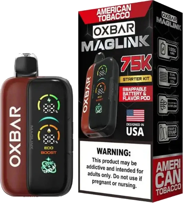 OXBar Vapes Oxbar Maglink Nixodine Kit 75K Disposable image 1
